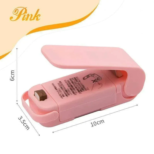 Portable Mini Sealer Home Heat Bag Plastic Food Snacks Bag Sealing Machine Food Packaging Kitchen Storage Bag Clips Wholesale