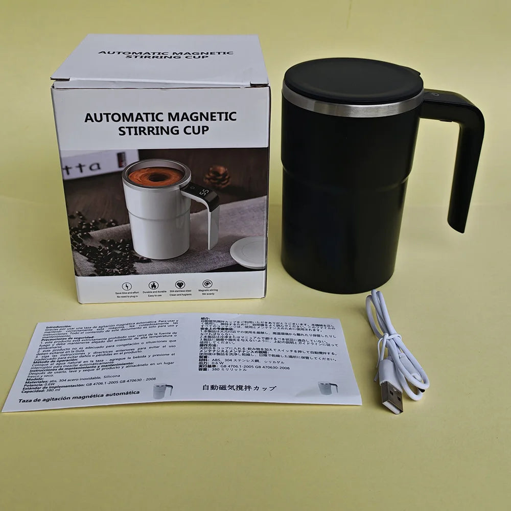 Electric Automatic Stirring Mug Rechargeable 304 Stainless Steel Mixer Drinkware Touch Magnetic Tea Cup Gifts