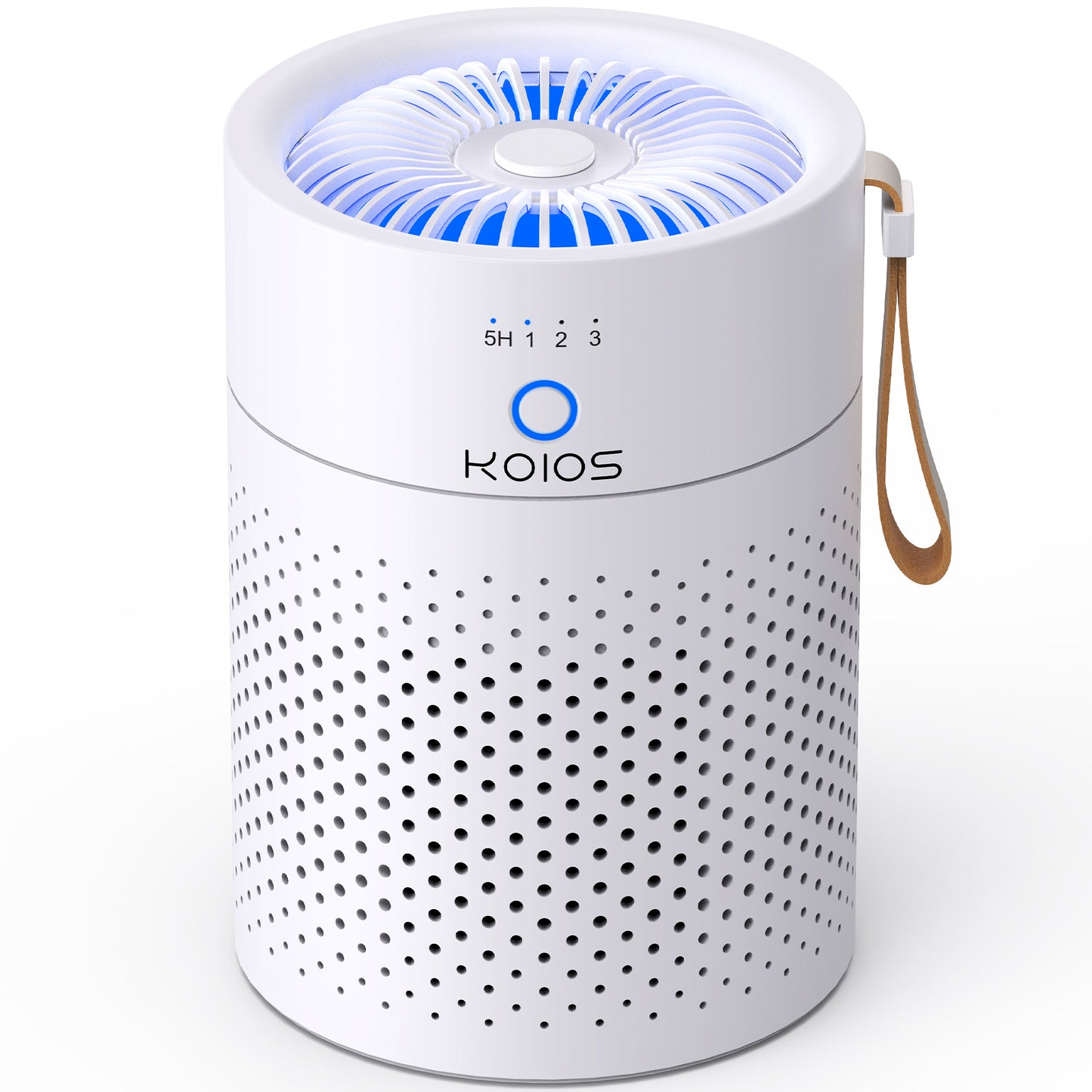 KOIOS Premium HEPA Air Purifier H13  – 360° Clean Air for Bedrooms & Living Spaces, Whisper-Quiet, Compact & Portable Design