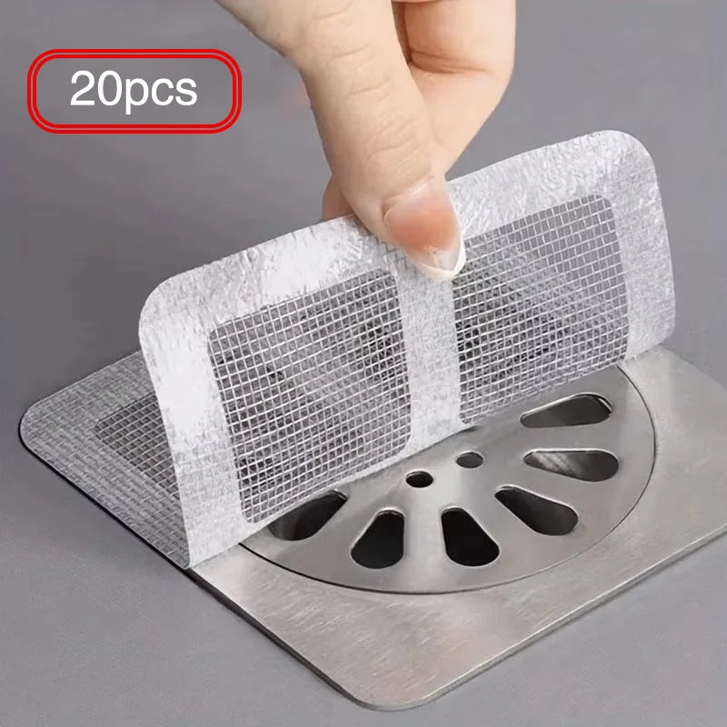 20-pieces Disposable Shower Drain Hair Catcher