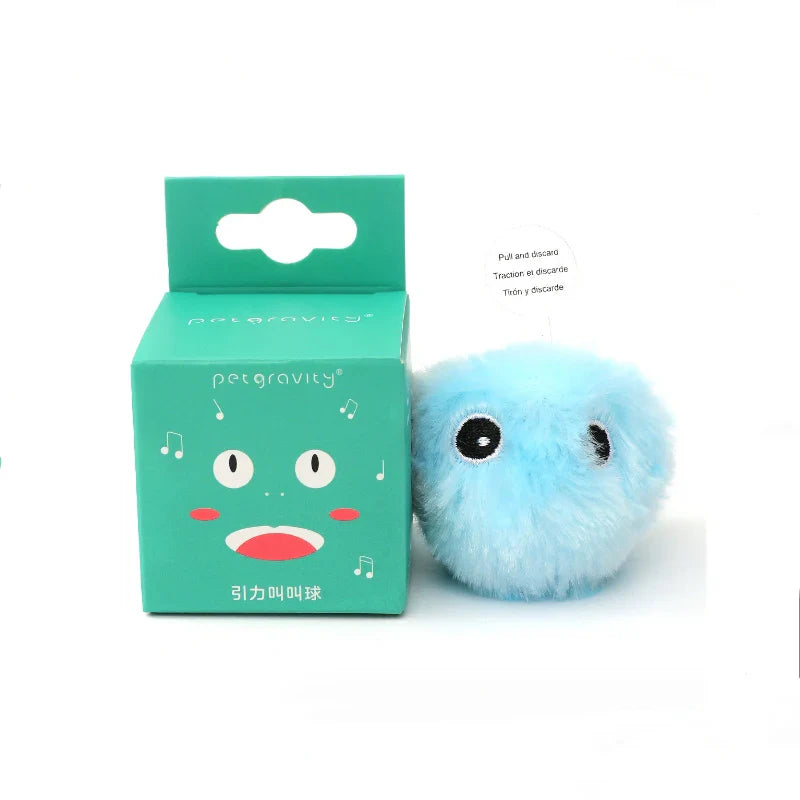 Interactive Plush Cat Toy Ball