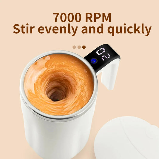 Electric Automatic Stirring Mug Rechargeable 304 Stainless Steel Mixer Drinkware Touch Magnetic Tea Cup Gifts