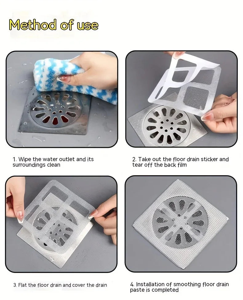 20-pieces Disposable Shower Drain Hair Catcher