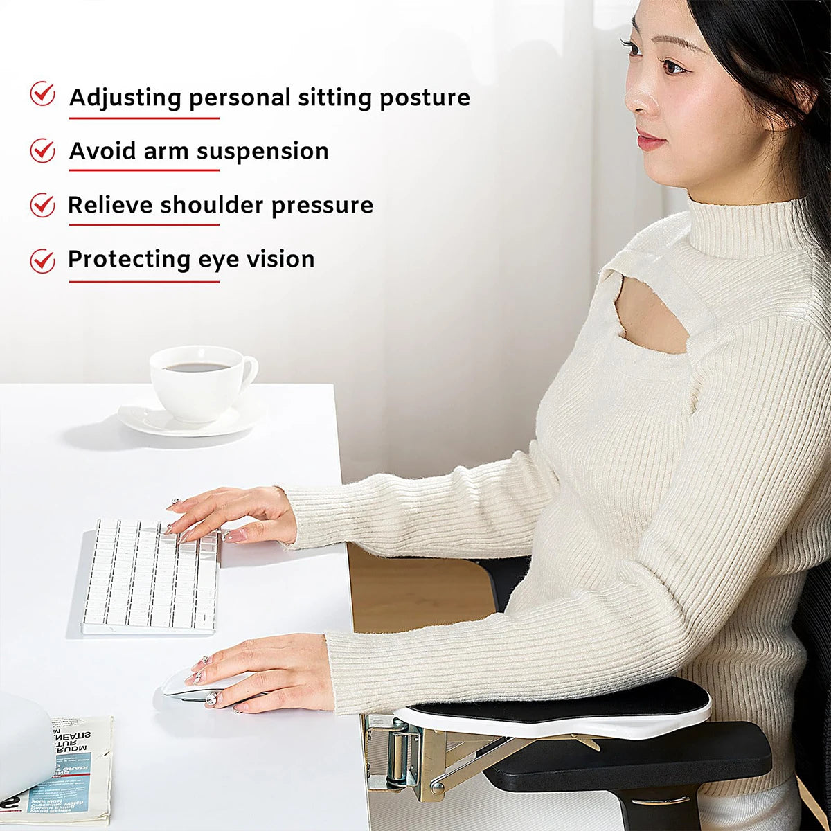 Arm Support for Office Desk
