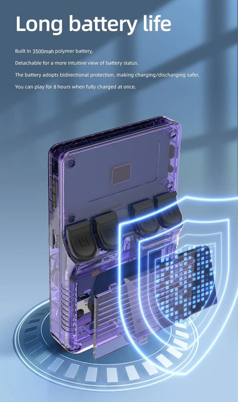 R36S Retro Handheld Game Console - Grey